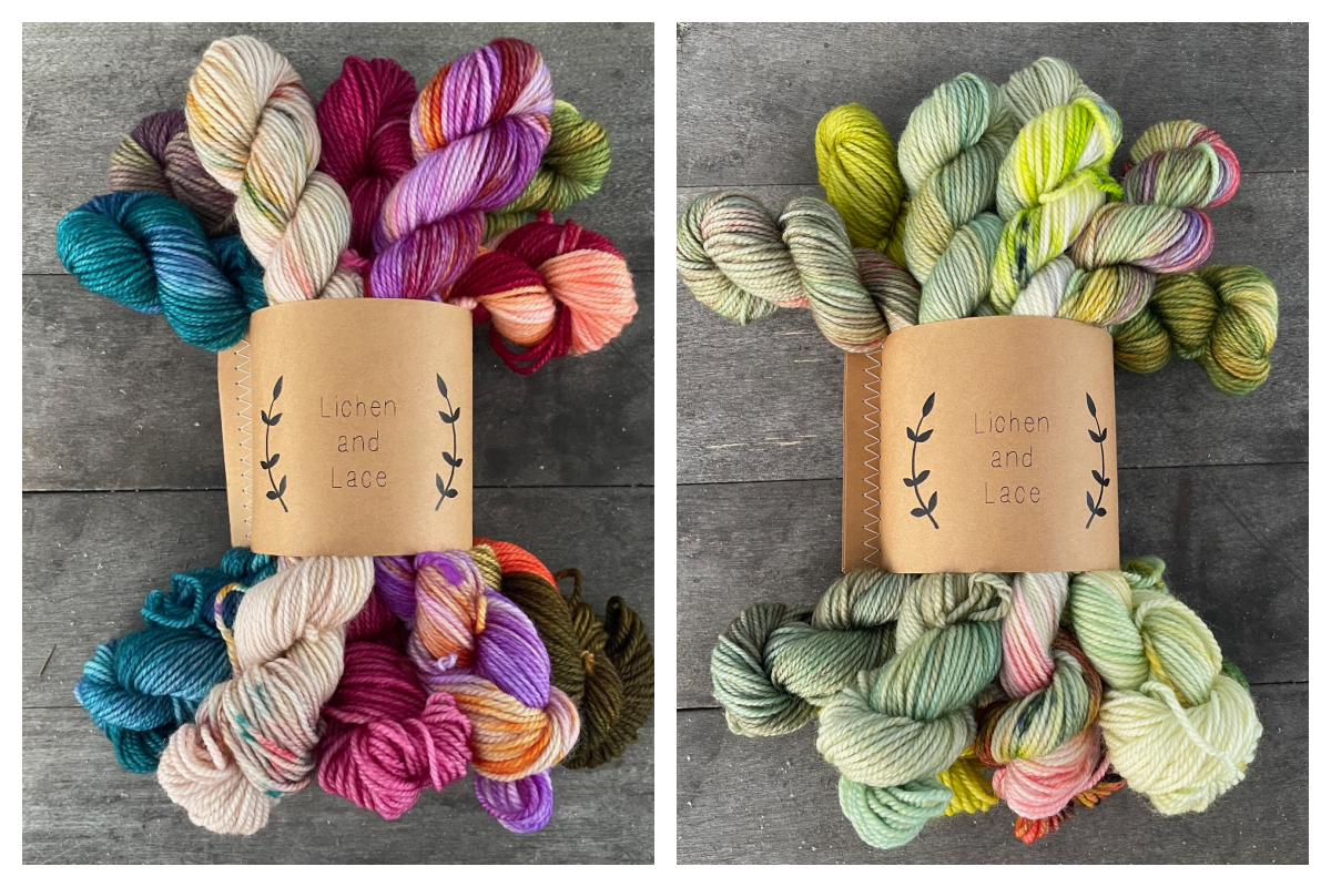 hand dyed yarn by lichen and lace
