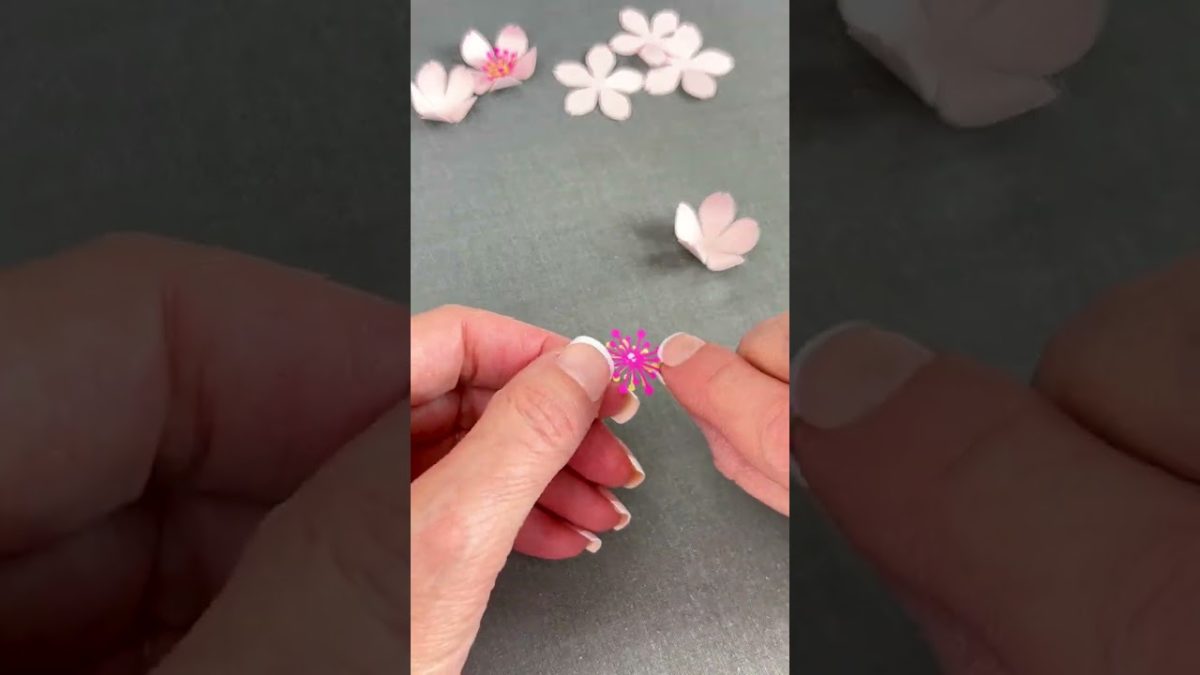 Paper Cherry Blossoms with a Cricut! | These Last Longer Than The DC Cherry Blossom Festival